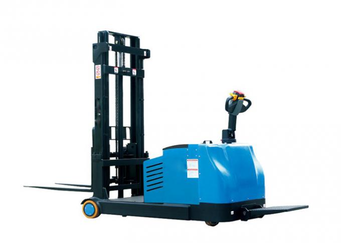 1000 Kg Max Load Kapasitas Pedestrian Pallet Stacker Dengan Saklar Berhenti Darurat